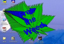 free the weed screensaver náhled