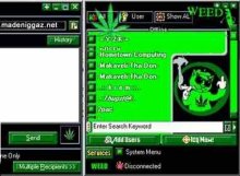 icq WEED skin náhled